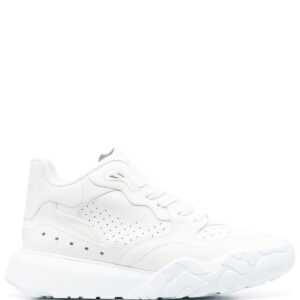 Alexander McQueen perforated low-top sneakers.