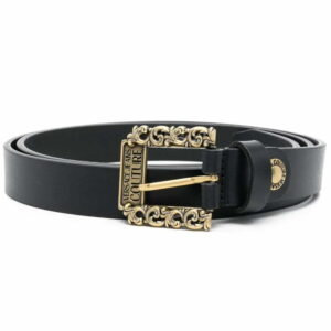 Versace leather baroque-buckle belt