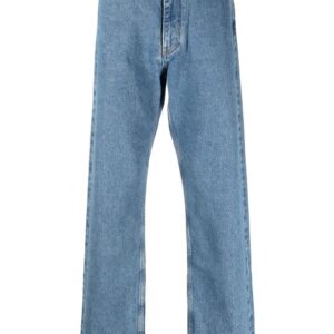 Off-White mid-rise wide-leg jeans