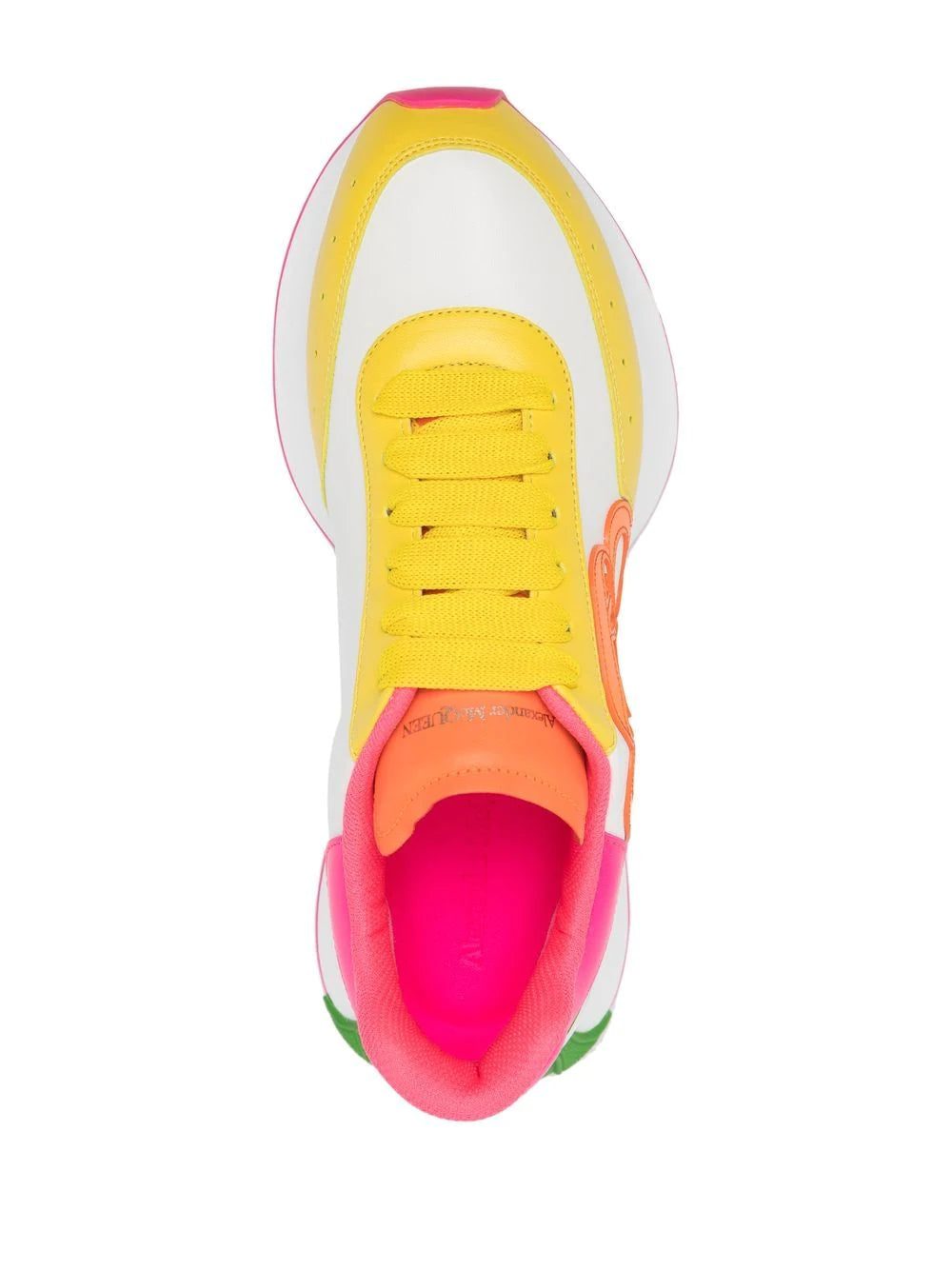 Alexander McQueen colour-block flatform sneakers - Image 4