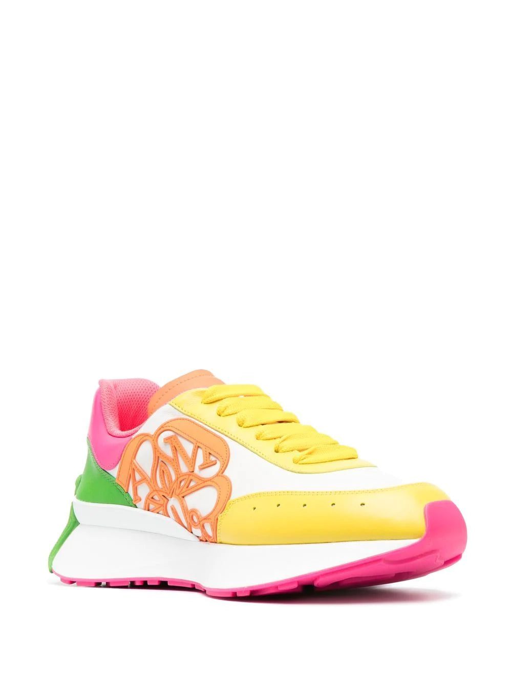 Alexander McQueen colour-block flatform sneakers - Image 2