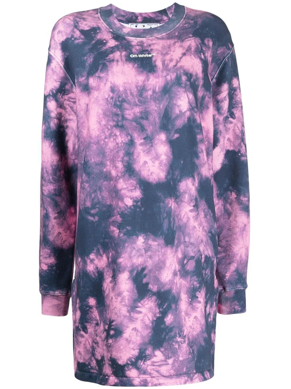 Off-White Arrows tie-dye sweatshirt dress