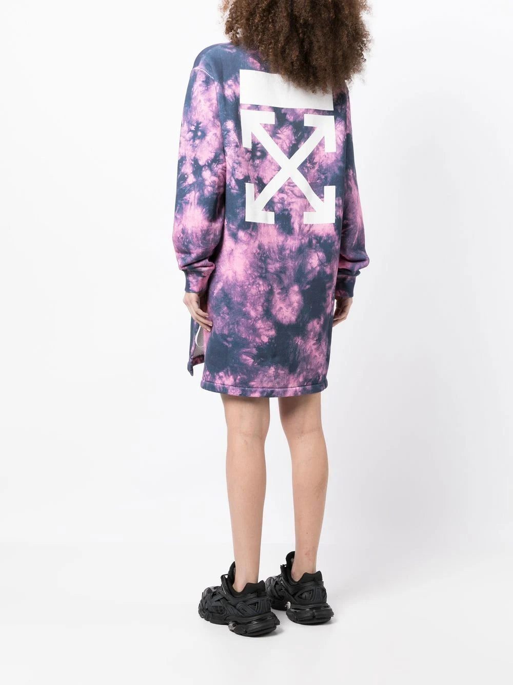 Off-White Arrows tie-dye sweatshirt dress - Image 4