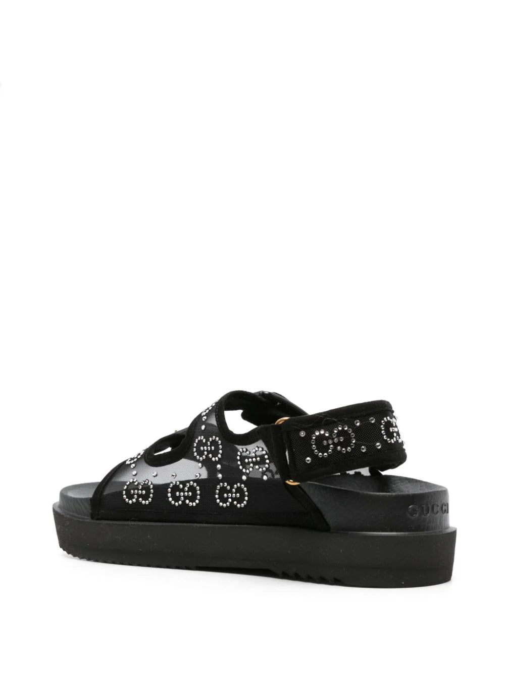 Gucci GG crystal-embellished mesh sandals - Image 3