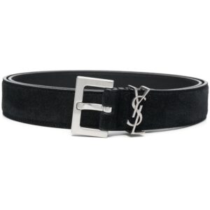 Louis Vuitton logo-plaque leather belt