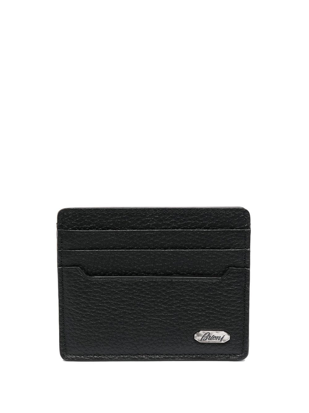 Brioni logo cardholder wallet