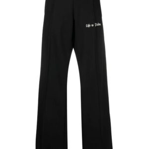 Palm Angels  slogan-print flared track pants