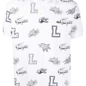 Lacoste logo-print short-sleeve polo shirt