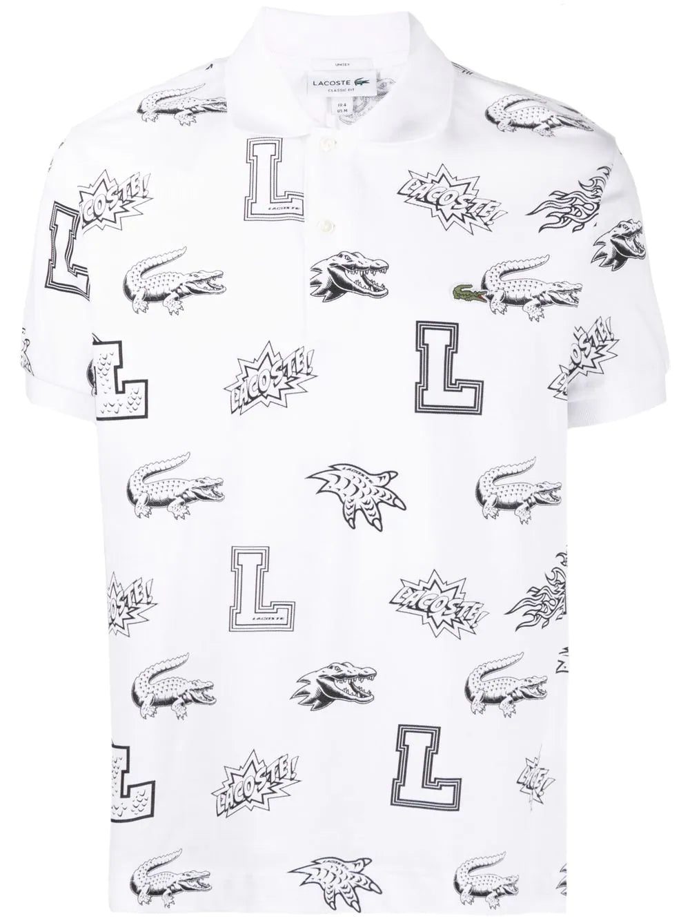 Lacoste logo-print short-sleeve polo shirt