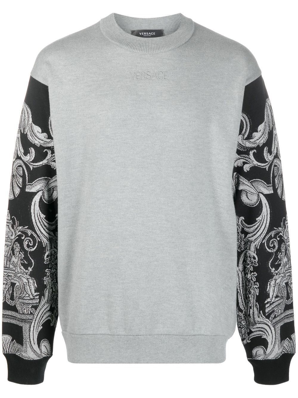 Versace embroidered-logo long-sleeve sweatshirt