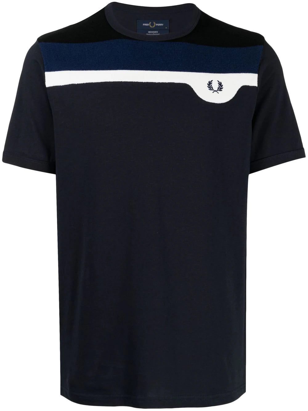 Fred Perry Reissues towelling panelled T-shirt