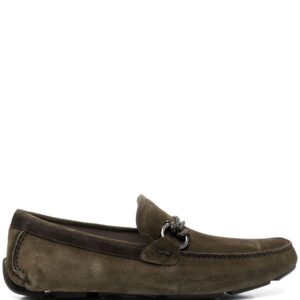 Ferragamo  almond-toe suede loafers