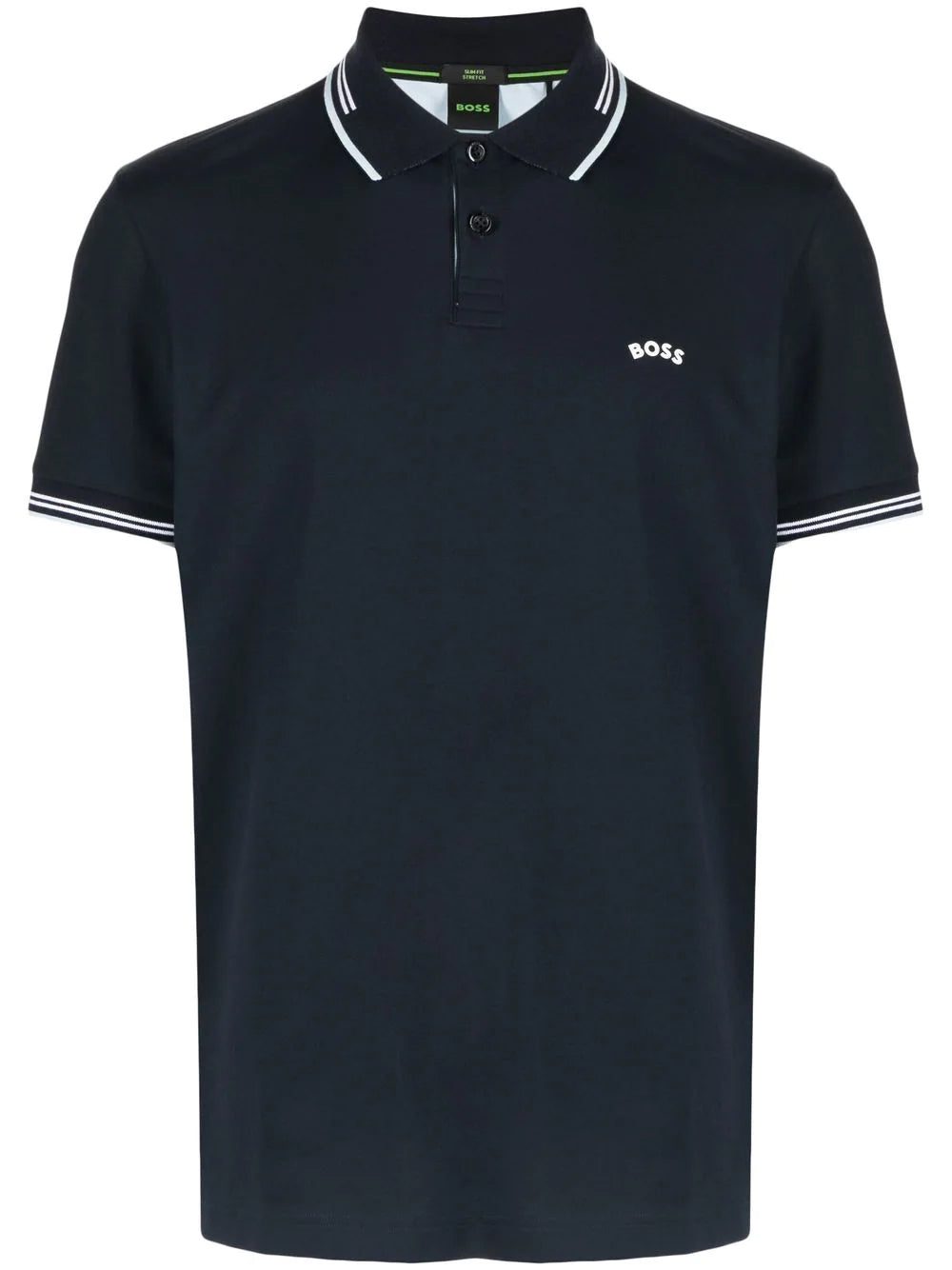 Boss chest logo-print detail polo shirt