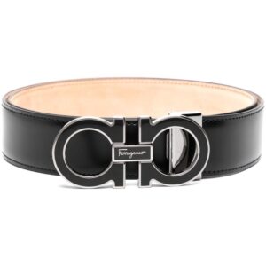 Ferragamo Gancini-buckle leather belt