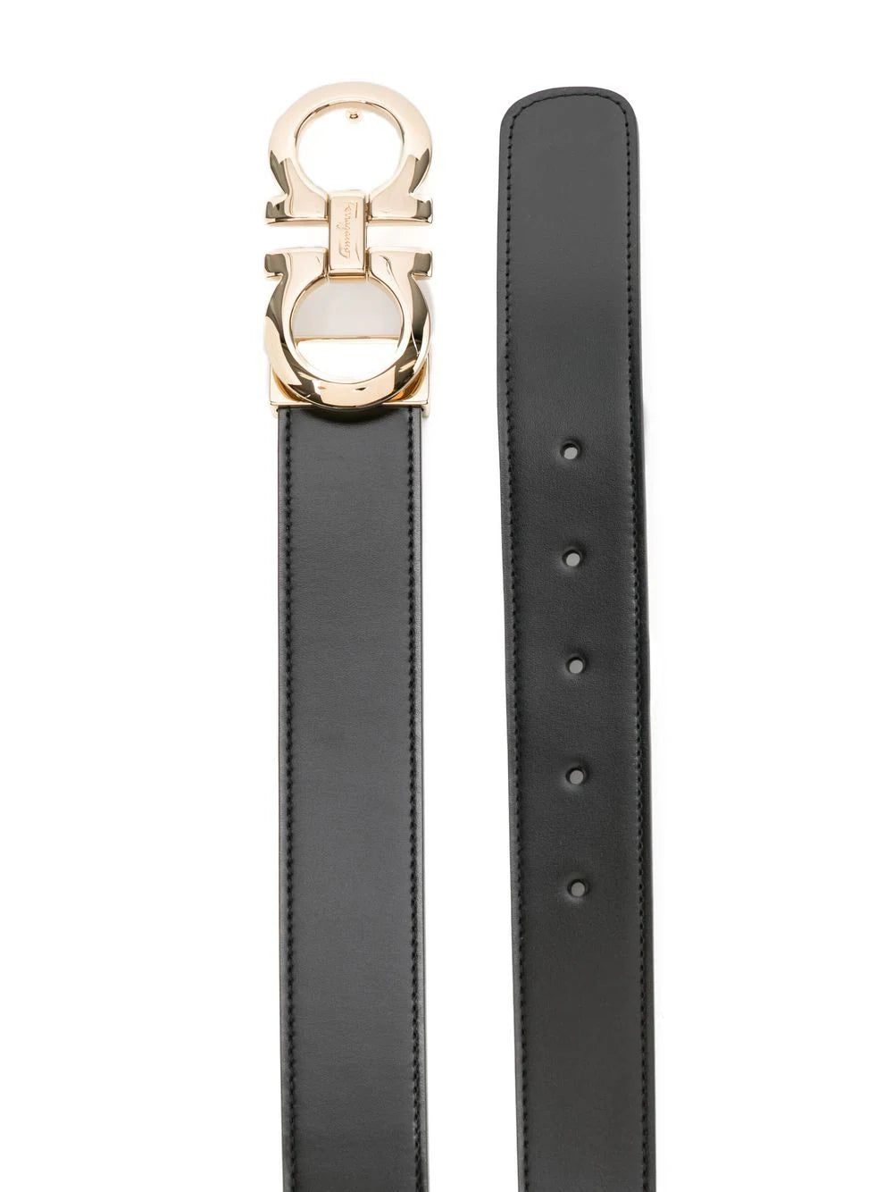 Ferragamo Gancini-buckle leather belt - Image 2