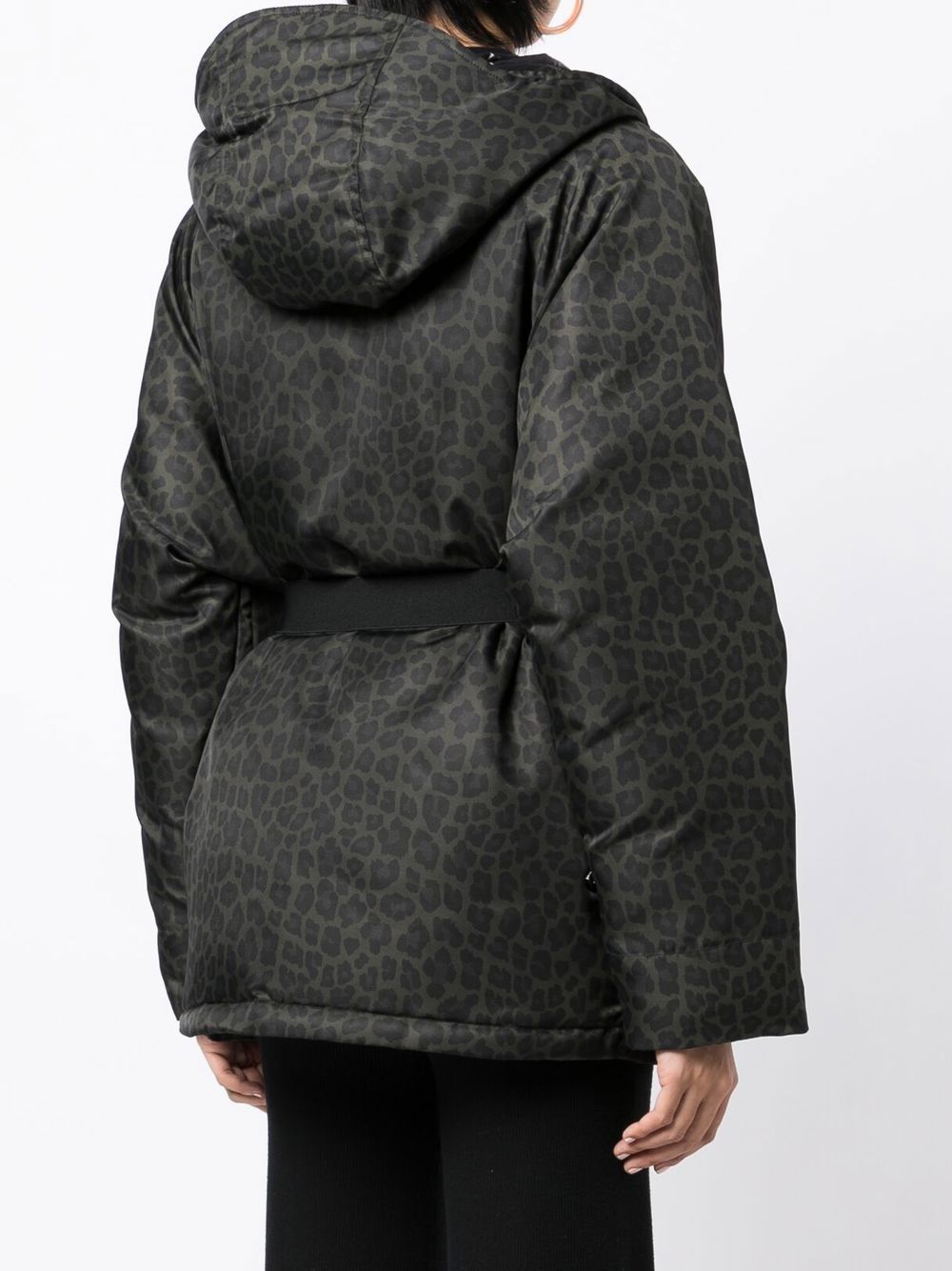 Moncler leopard print padded hooded jacket - Image 6