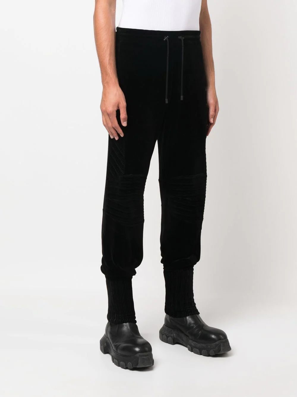 Balmain cuffed velvet track pants - Image 3