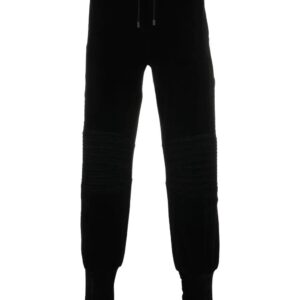 Balmain  cuffed velvet track pants