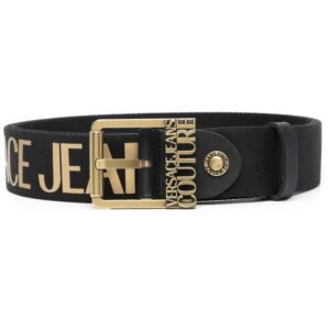 Versace logo-print buckle belt
