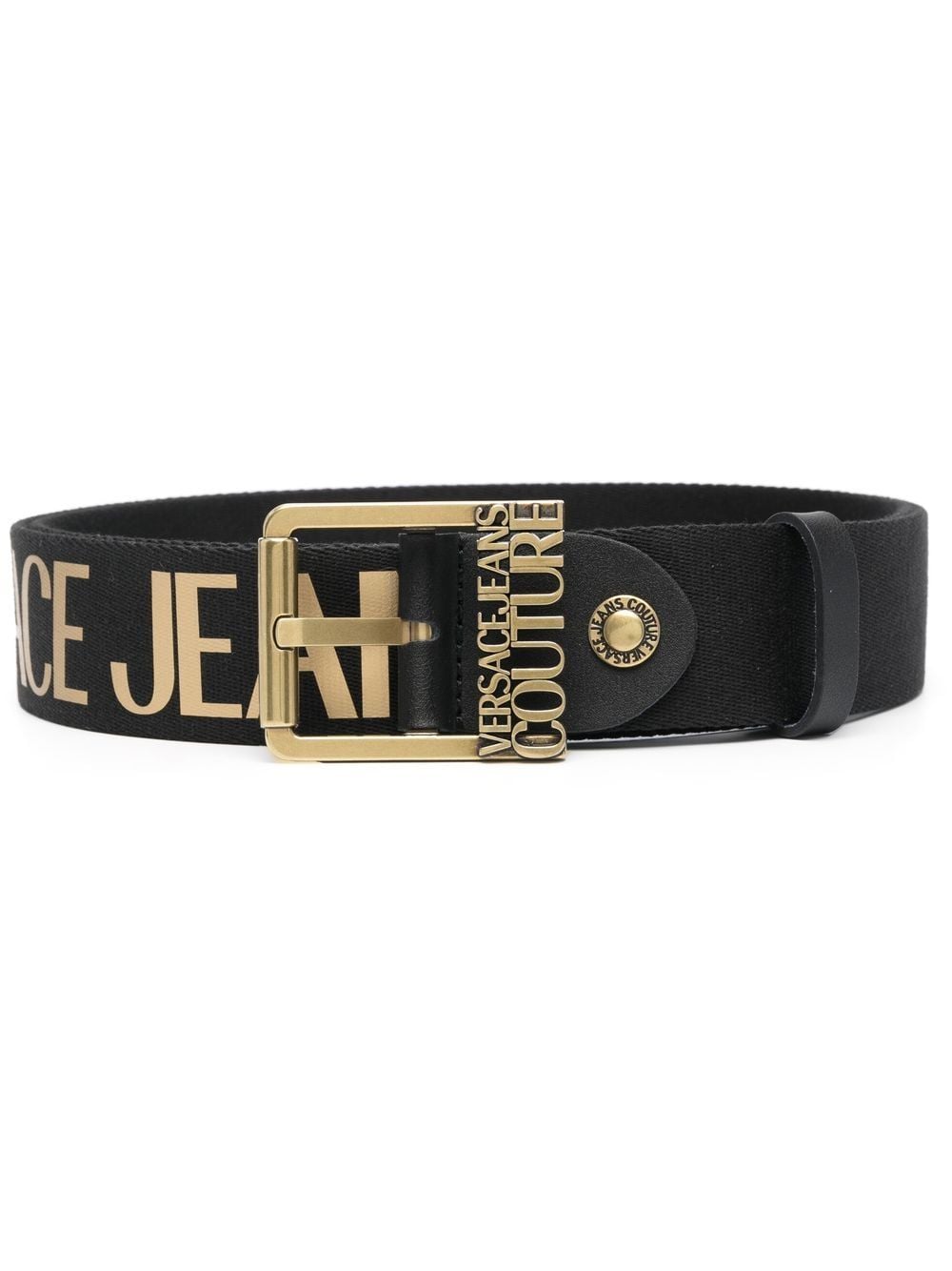 Versace logo-print buckle belt