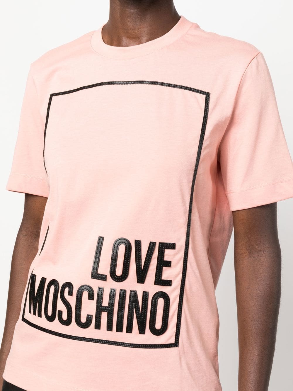 Love Moschino logo-appliqué cotton T-shirt - Image 5