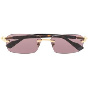 Gucci Eyewear rimless rectangle-frame sunglasses