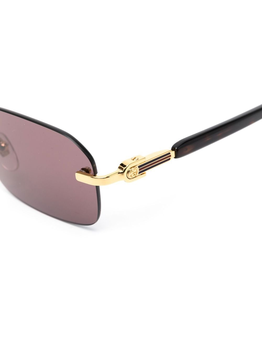 Gucci Eyewear rimless rectangle-frame sunglasses - Image 3