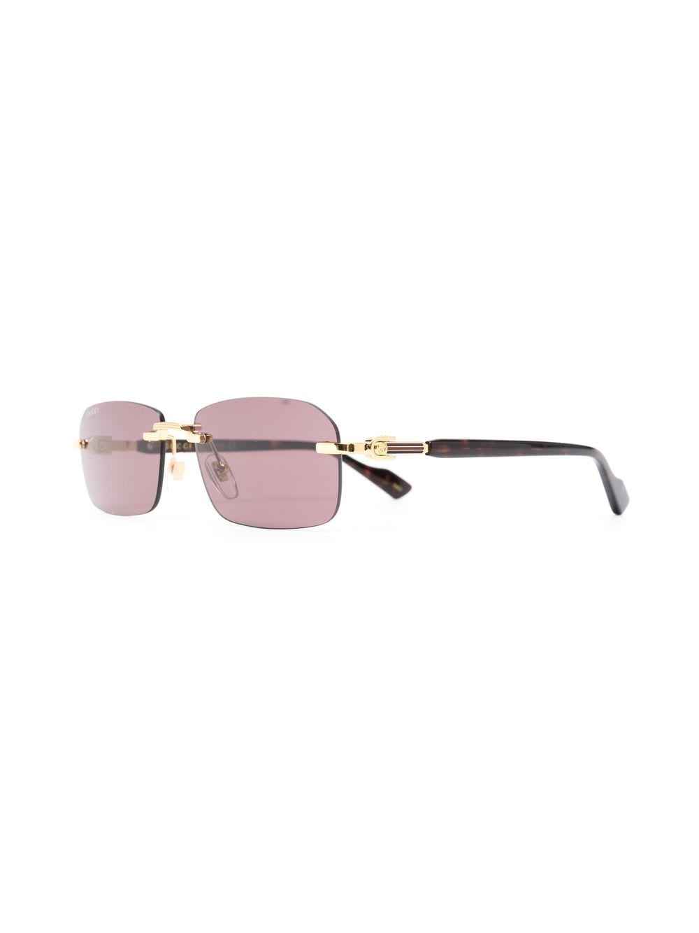 Gucci Eyewear rimless rectangle-frame sunglasses - Image 2
