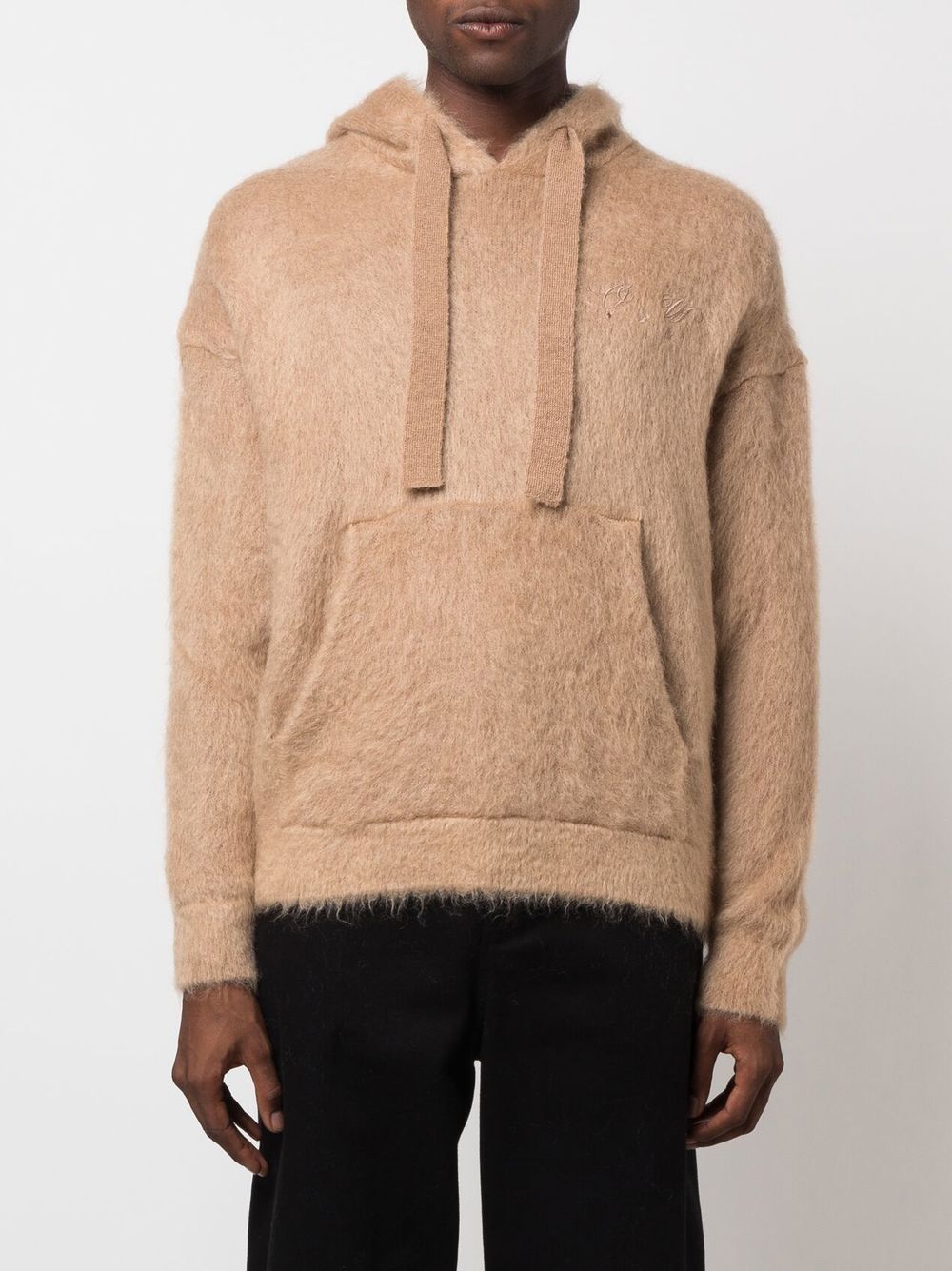 Off-White Arrows brushed drawstring hoodie - Image 3