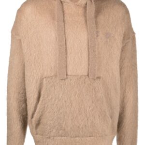 Off-White  Arrows brushed drawstring hoodie