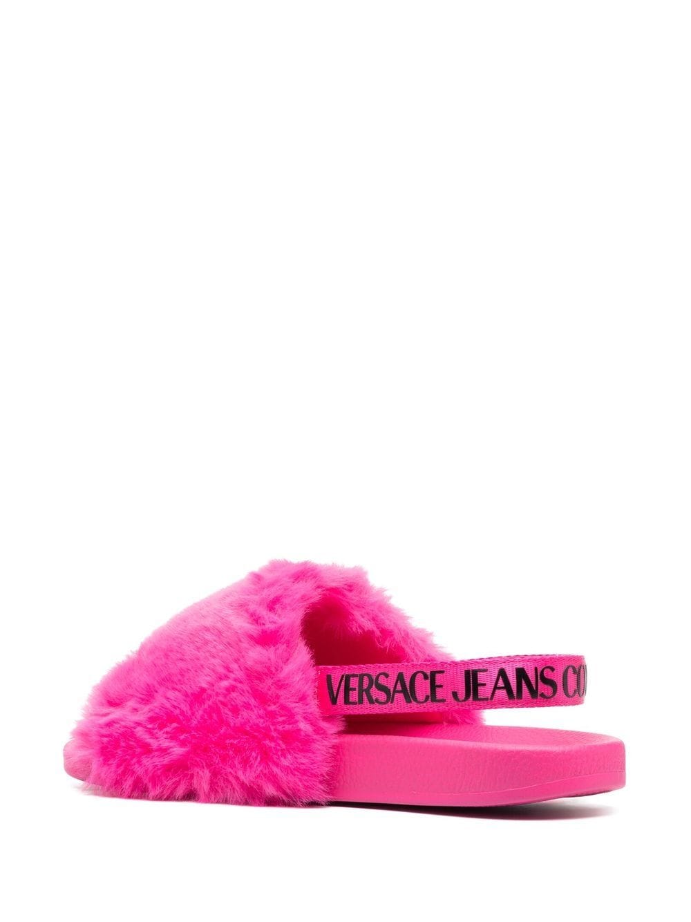 Versace aux-fur slingback sandals - Image 3