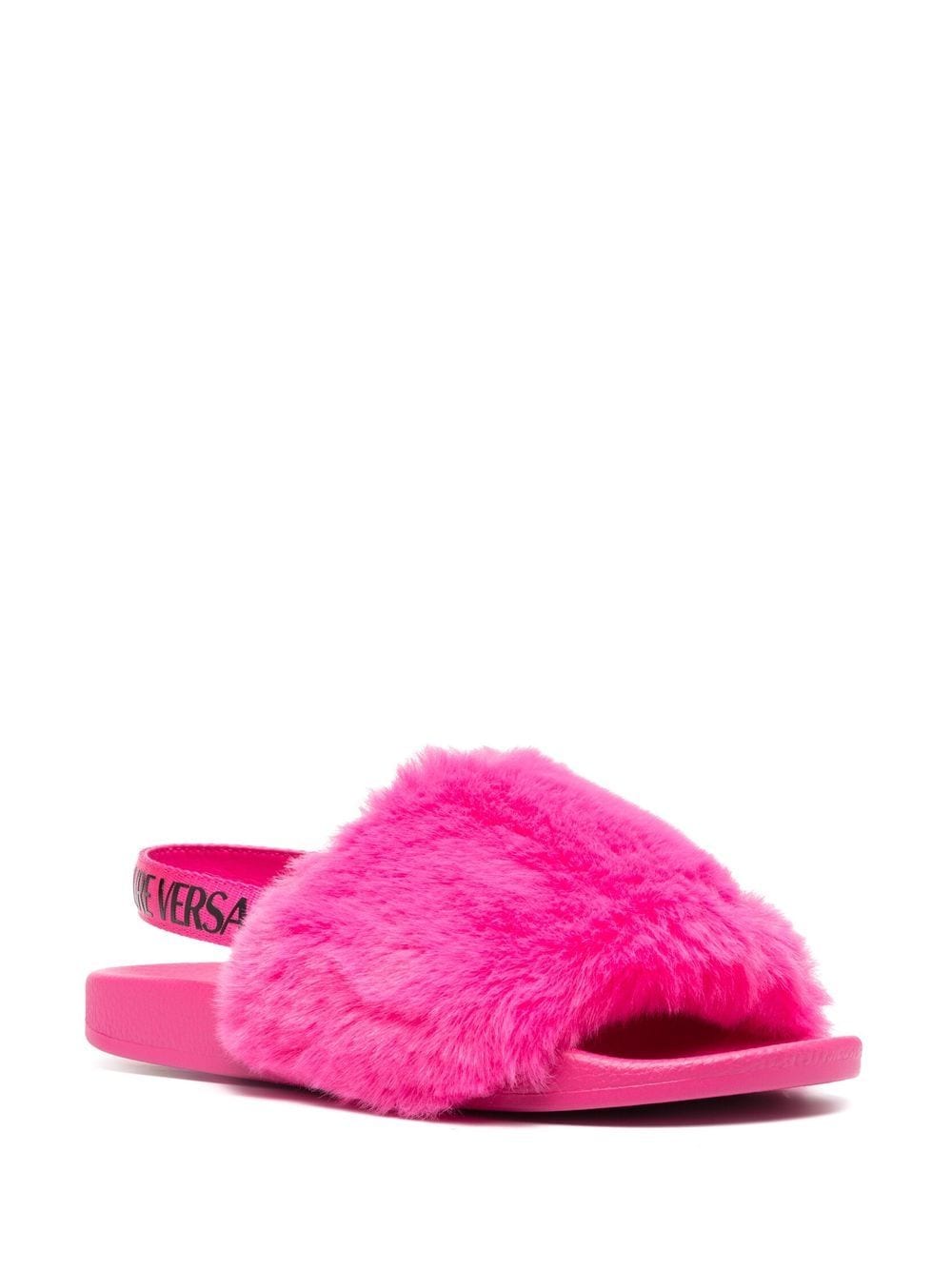 Versace aux-fur slingback sandals - Image 2