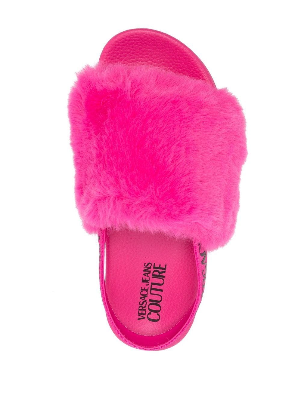Versace aux-fur slingback sandals - Image 4