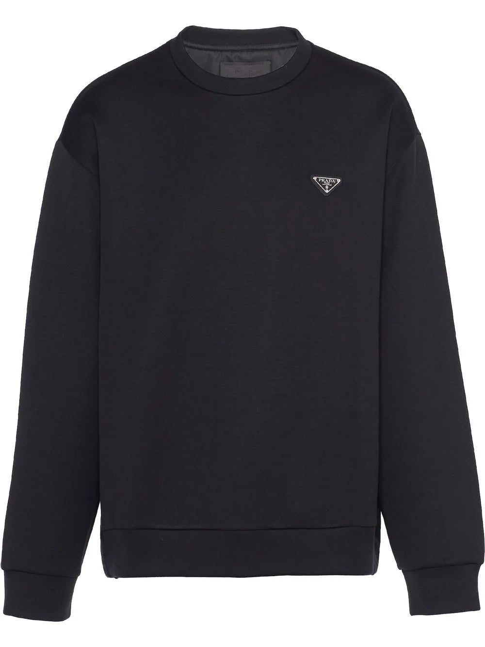 Prada triangle-logo cotton sweatshirt