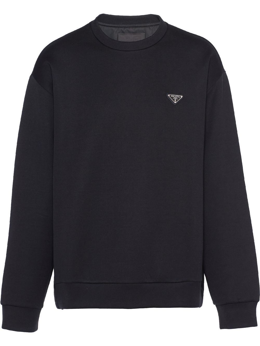 Prada triangle-logo cotton sweatshirt