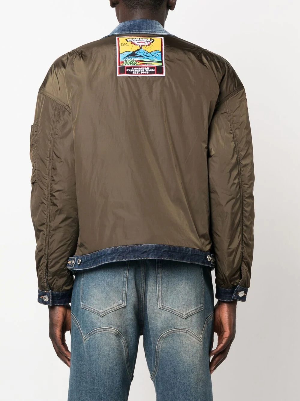 Dsquared2 contrast-panel padded bomber jacket - Image 4