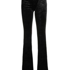 Versace flared velvet trousers
