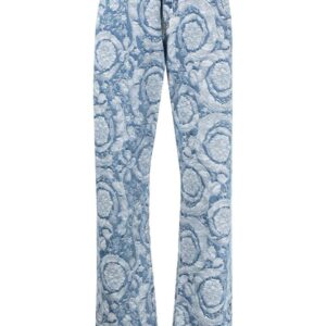 Versace Barocco Silhouette patterned jeans