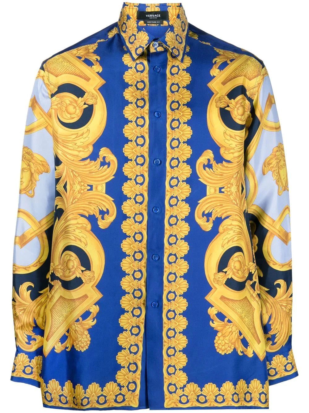 Versace baroque-pattern print shirt