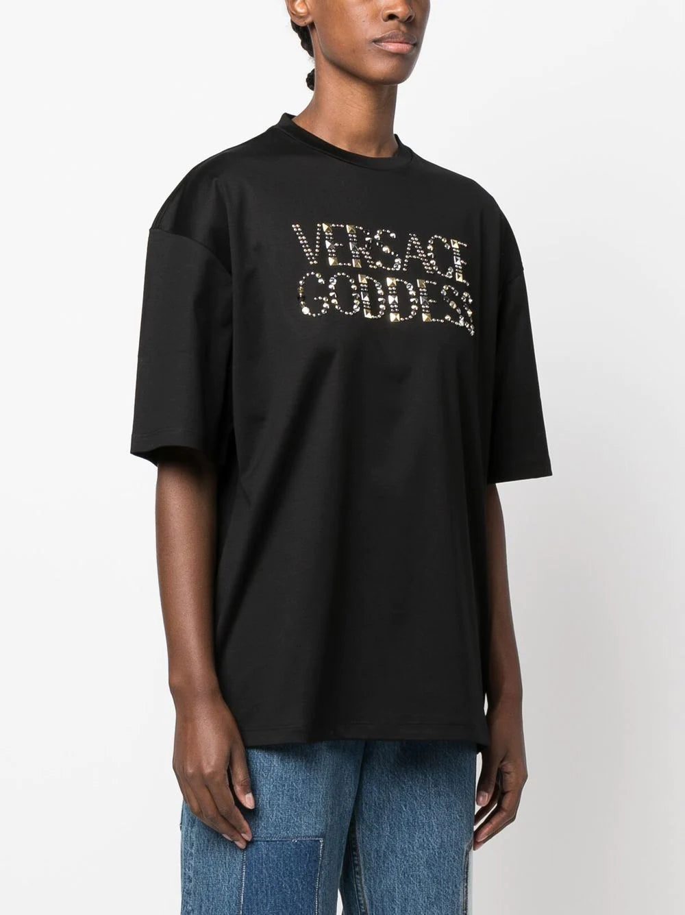 Versace Versace Goddess-print T-shirt - Image 3