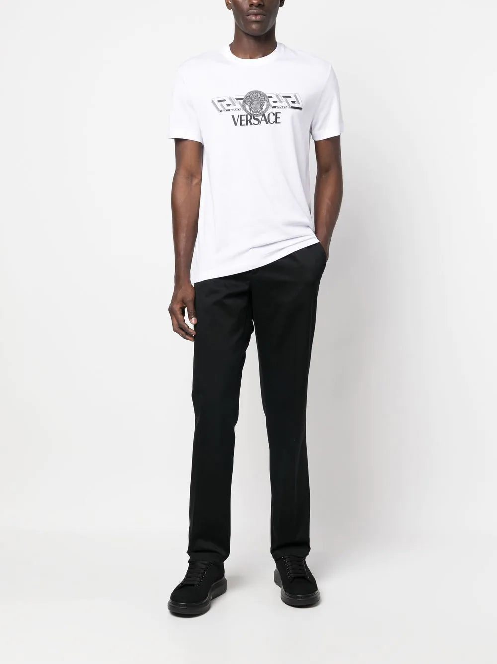 Versace La Greca logo-print T-shirt - Image 2