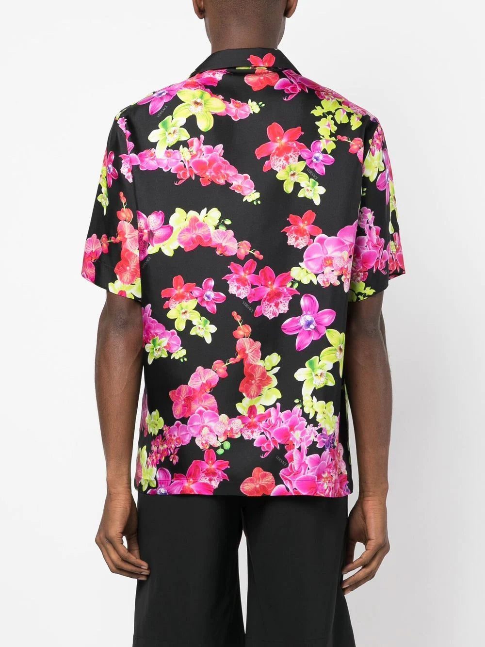 Versace floral-print silk shirt - Image 3