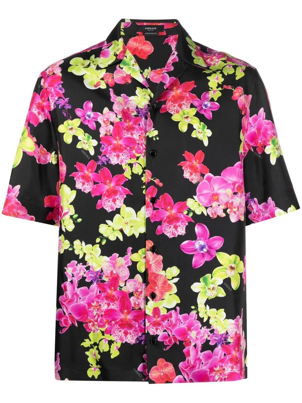 Versace floral-print silk shirt