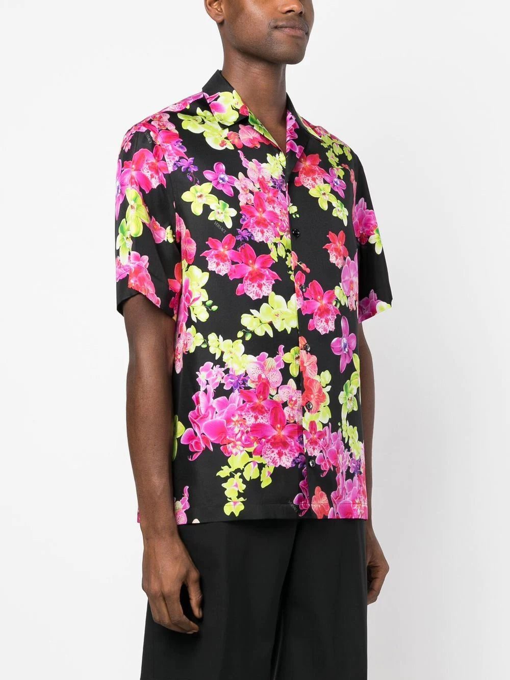 Versace floral-print silk shirt - Image 2