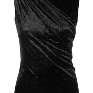 Versace gathered-detail sleeveless top