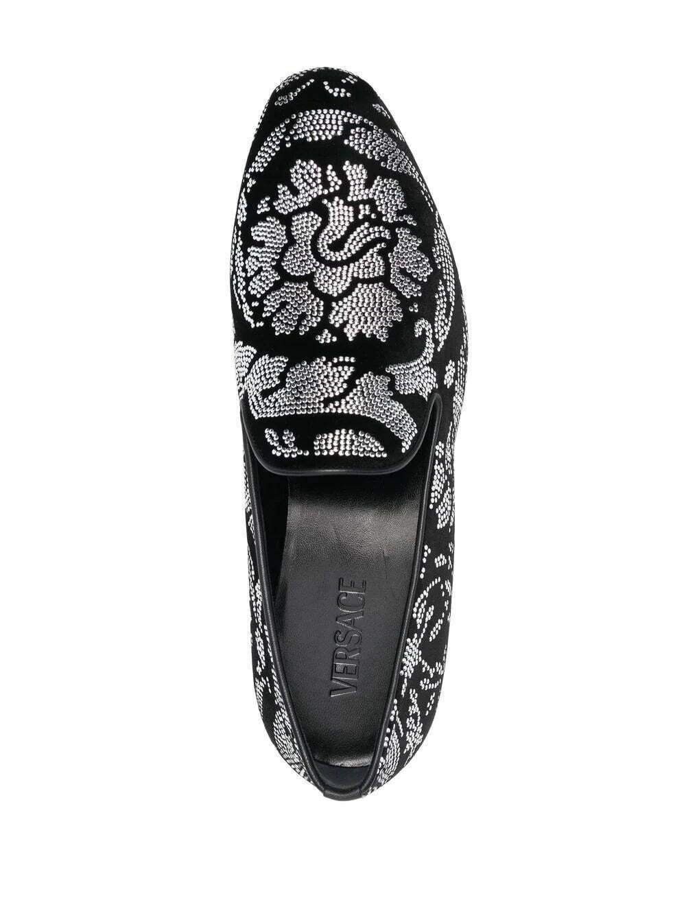 Versace baroque-studded loafers - Image 4