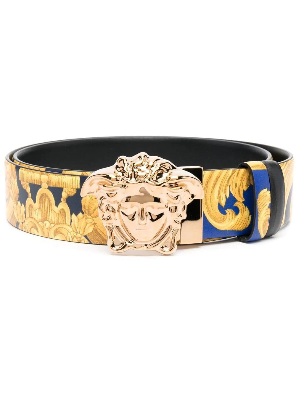 Versace Medusa-buckle leather belt
