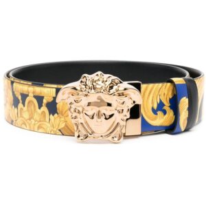 Versace Medusa-buckle leather belt