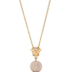 Versace  Medusa crystal-embellished necklace