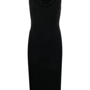 Versace  Medusa cowl-neck dress